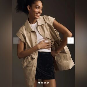 NWOT size XL Anthropologie Long Safari Utility Vest